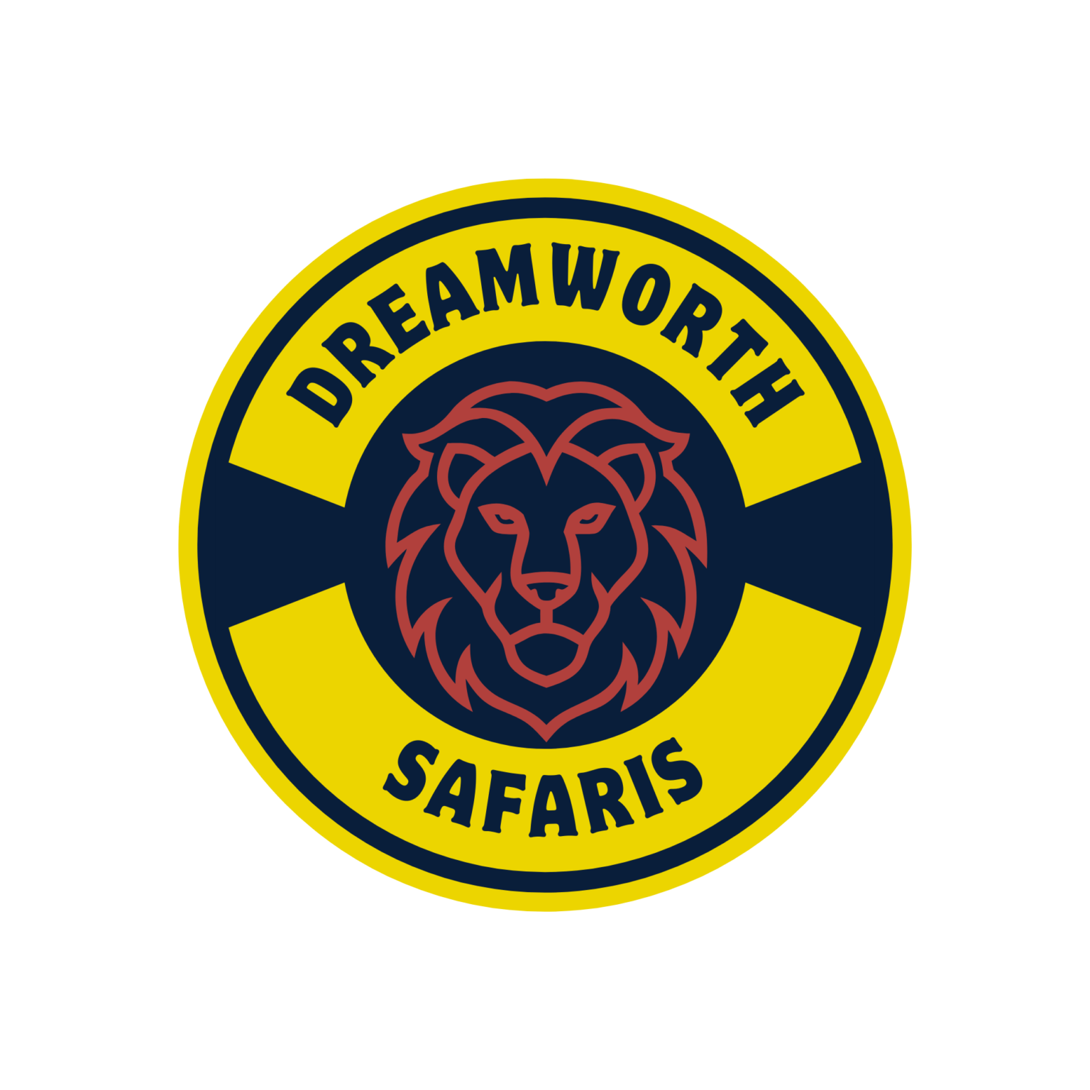 Logo featuring lion and text